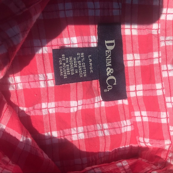 Denim&co Seersucker button down - Picture 2 of 3